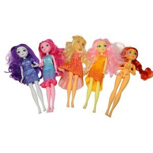 My Little Pony Equestria 11" Girls Dolls MLP Lot Of 5 Pinkie Rarity Sunset More